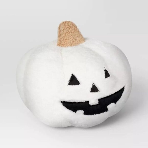 Shearling Pumpkin Halloween Throw Pillow White  - Hyde & Eek - Target 2024 - Picture 3 of 6